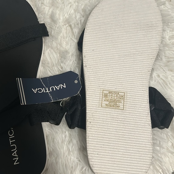 Náutica black beach summer vibes flap brand new size 10 very comfortable - Picture 3 of 3